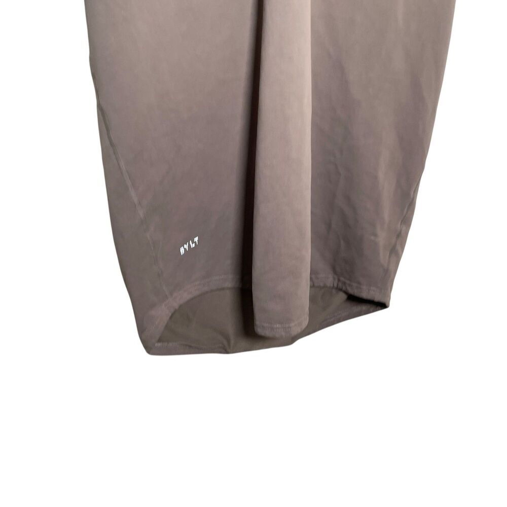 Bylt Polo Shirt Men's Large Lux Brown Drop Cut Short Sleeve Athletic Collared - Picture 3 of 11